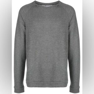 Onia Men’s Dave Sweatshirt Charcoal Gray Sweater Terry XL Crewneck Pullover